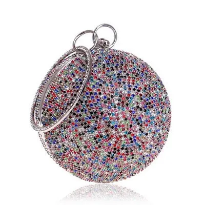 TEEK - Ball Tassel Crystal Wristlet Clutches