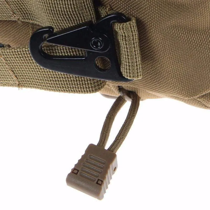 Water Bottle Pouch Case Water-repellent Zipper Tactical Military Pack Bag for Travel Climbing