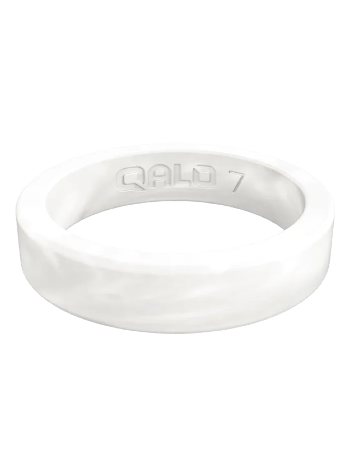 Women's Stackable Smooth Silicone Ring - Pearl