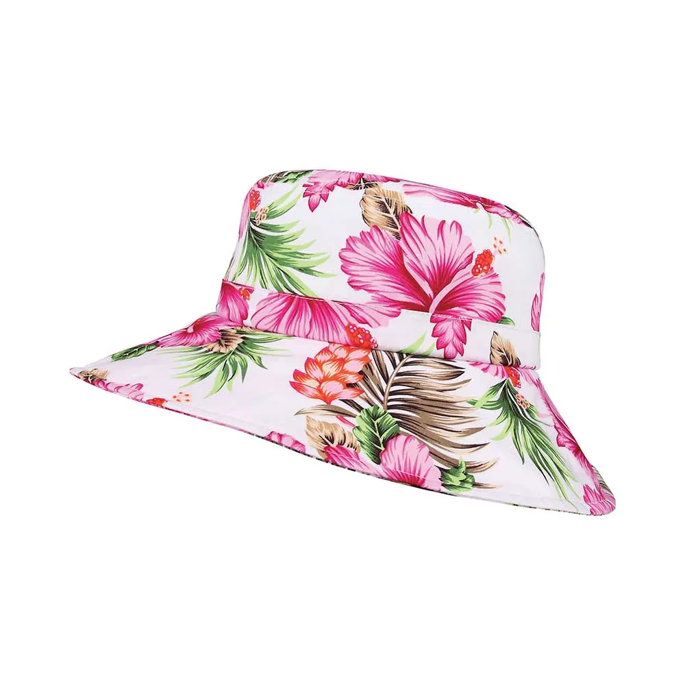 Women's Wide Brim Floral Hat